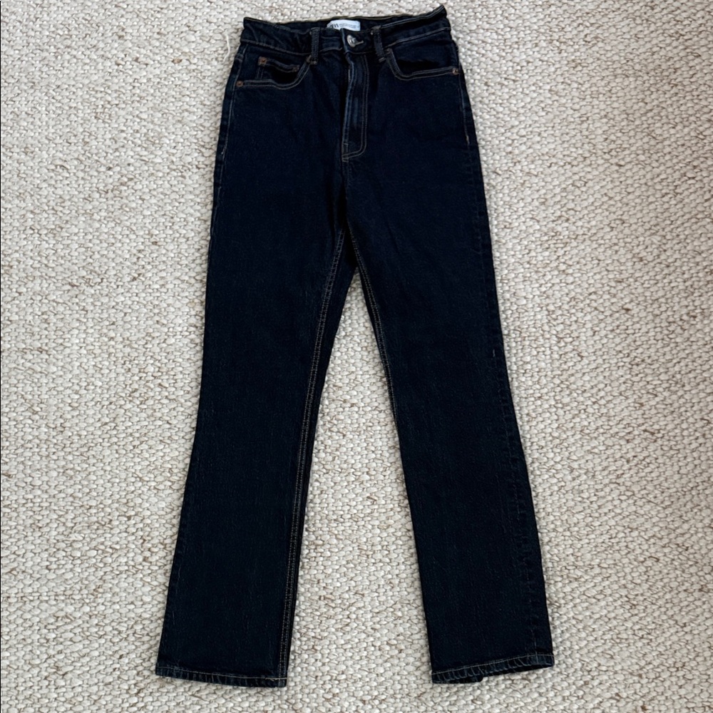 Zara Women's High Rise Jeans - Black